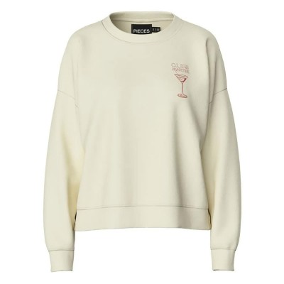 блуза,дамски,блузи,pieces,chilli,print,sweatshirt,white,(white,pepper,print,club,martini)