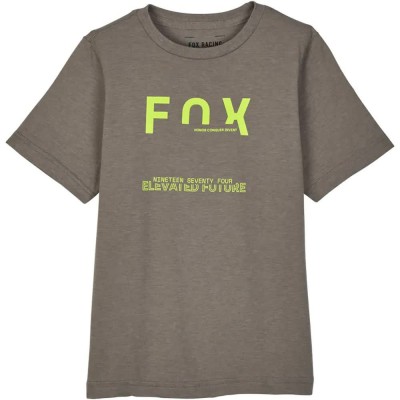 тениска,детски,тениски,fox,racing,intrude,prem,short,sleeve,t,shirt,heather,graphite,(brown)