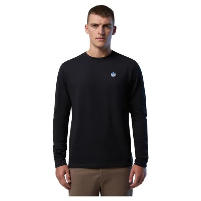 тениска,мъжки,тениски,north,sails,basic,bollo,long,sleeve,t,shirt,black,(black)