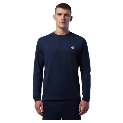 тениска,мъжки,тениски,north,sails,basic,bollo,long,sleeve,t,shirt,navy,blue,(blue)