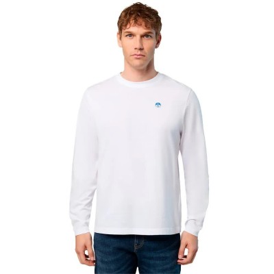 тениска,мъжки,тениски,дамски,тениски,north,sails,basic,bollo,long,sleeve,t,shirt,white,(white)