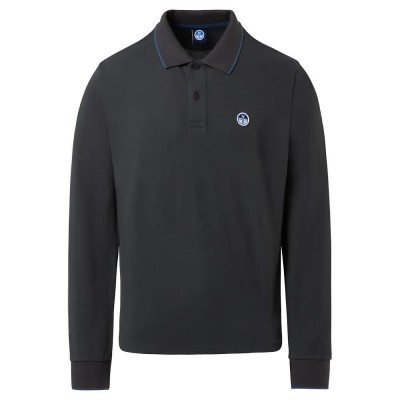 мъжки,блузи,с,яка,north,sails,basic,long,sleeve,polo,grey,(asphalt)