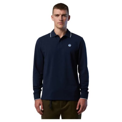 мъжки,блузи,с,яка,north,sails,basic,long,sleeve,polo,blue,(navy,blue)