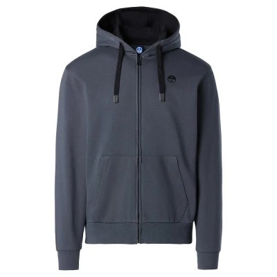 блуза,мъжки,пуловери,north,sails,logo,full,zip,sweatshirt,grey,(asphalt)