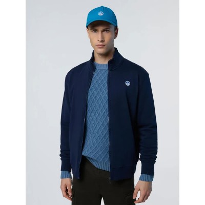 блуза,мъжки,пуловери,north,sails,logo,full,zip,sweatshirt,navy,blue,(blue)