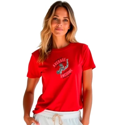 тениска,дамски,тениски,kruskis,average,short,sleeve,t,shirt,red,(red)
