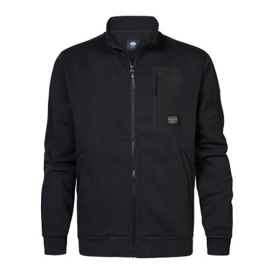 блуза,мъжки,пуловери,petrol,industries,swc307,full,zip,sweatshirt,black