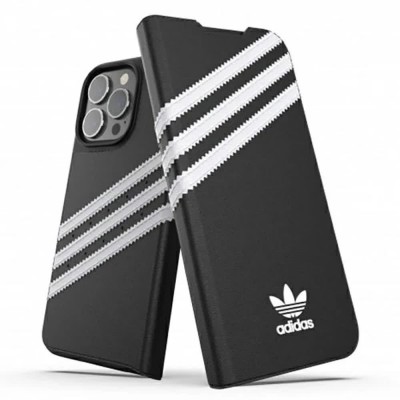 други,аксесоари,adidas,booklet,pu,iphone,13,pro13,6.1,47112,phone,case,clear,(black,white)