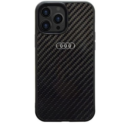 други,аксесоари,audi,carbon,fiber,iphone,14,pro,6.1,autpupcip14pr8d2bk,phone,case,clear,(black)