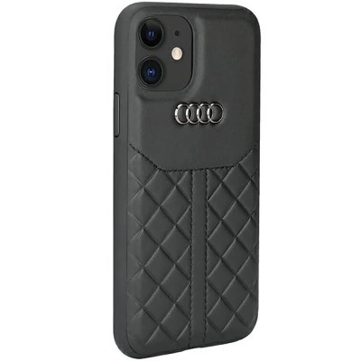 други,аксесоари,audi,genuine,leather,iphone,12,pro,6.1,autpupcip12pq8d1bk,phone,case,clear,(black)