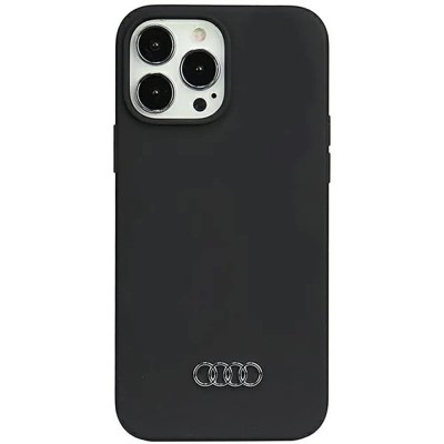 други,аксесоари,audi,silicone,iphone,13,pro,max,6.7,aulsrip13pmq3d1bk,phone,case,clear,(black)
