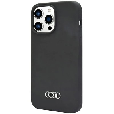 други,аксесоари,audi,silicone,iphone,14,pro,6.1,aulsrip14pq3d1bk,phone,case,clear,(black)