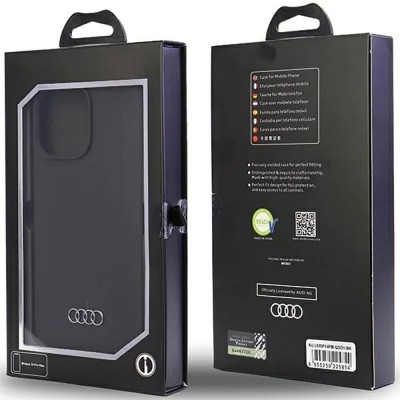 други,аксесоари,audi,silicone,iphone,14,pro,max,6.7,aulsrip14pmq3d1bk,phone,case,clear,(black)