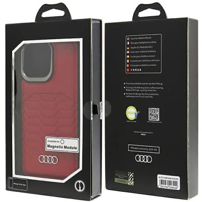 други,аксесоари,audi,synthetic,leather,iphone,14,pro,max,6.7,autpupcmip14pmgtd3rd,phone,case,clear,(red)