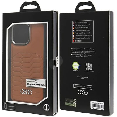 други,аксесоари,audi,synthetic,leather,iphone,15,pro,max,6.7,autpupcmip15pmgtd3bn,phone,case,clear,(brown)