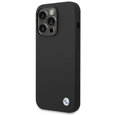 други,аксесоари,bmw,bmhcp14xsilbk,iphone,14,pro,max,6.7,silicone,phone,case,clear,(black)