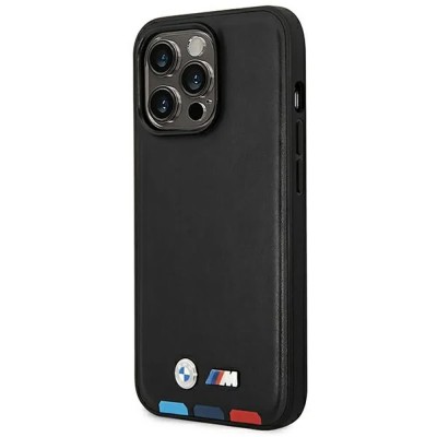 други,аксесоари,bmw,bmhmp14x22ptdk,iphone,14,pro,max,6.7,leather,stamp,tricol,phone,case,clear,(black)