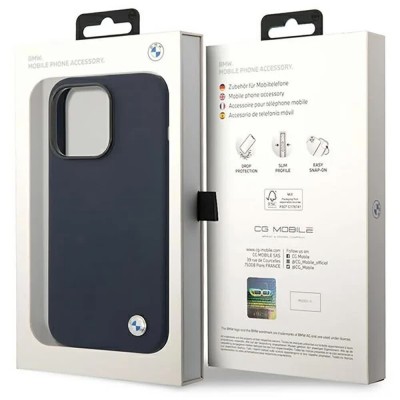 други,аксесоари,bmw,bmhmp14xsilna,iphone,14,pro,max,6.7,silicone,phone,case,clear,(blue,navy)
