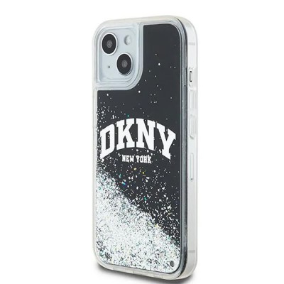 други,аксесоари,dkny,dkhcp14slbnaek,iphone,14.15.13,6.1,liquid,big,phone,case,clear,(black)