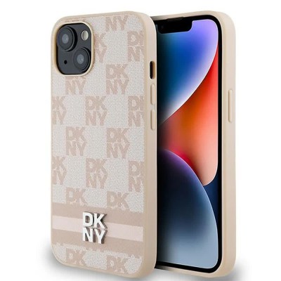 други,аксесоари,dkny,dkhcp14spcptssp,iphone,14.15.13,6.1,leather,checke,mono,pattern&printed,stripes,phone,case,clear,(red,pink)