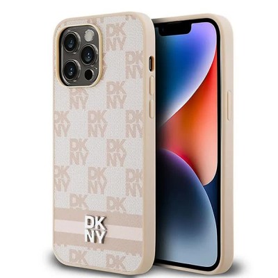 други,аксесоари,dkny,dkhcp14xpcptssp,iphone,14,pro,max,6.7,leather,checke,mono,pattern&printed,stripes,phone,case,clear,(red,pink)