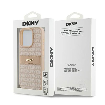 други,аксесоари,dkny,dkhcp15lprthslp,iphone,15,pro,6.1,leather,mono,stripe,phone,case,clear,(pink)