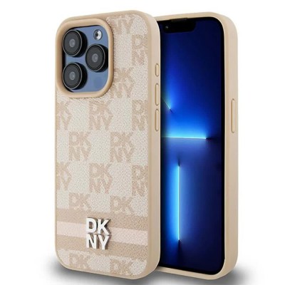 други,аксесоари,dkny,dkhcp15xpcptssp,iphone,15,pro,max,6.7,leather,checke,mono,pattern&printed,stripes,phone,case,clear,(red,pink)