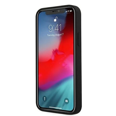 други,аксесоари,guess,guhcp12llsvsbw,iphone,12,pro,max,6.7,and,silicone,phone,case,clear,(black,white)