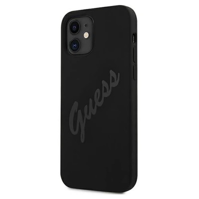 други,аксесоари,guess,guhcp12slsvsbk,iphone,12,mini,5.4,phone,case,clear,(black)