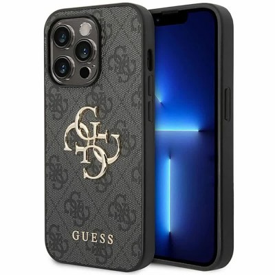други,аксесоари,guess,guhcp15l4gmggr,iphone,15,pro,6.1,4g,big,phone,case,clear,(grey)