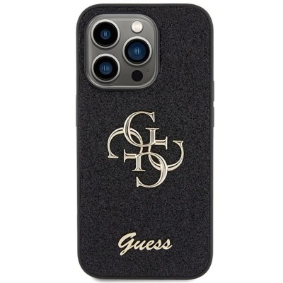 други,аксесоари,guess,guhcp15lhg4sgk,iphone,15,pro,6.1,big,4g,phone,case,clear,(black)