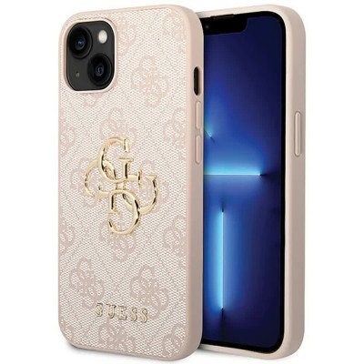 други,аксесоари,guess,guhcp15s4gmgpi,iphone,151413,6.1,4g,big,phone,case,clear,(pink)