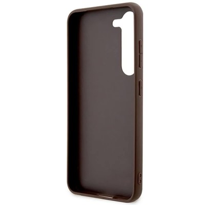 други,аксесоари,guess,guhcs23s4gmgbr,s23,s911,4g,big,phone,case,clear,(brown)