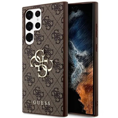 други,аксесоари,guess,guhcs24l4gmgbr,s24,ultra,s928,4g,big,phone,case,brown,(brown)