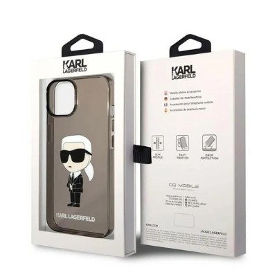 други,аксесоари,karl,lagerfeld,klhcp14mhniktck,iphone,14,plus15,plus,6.7,ikonik,phone,case,clear,(black)