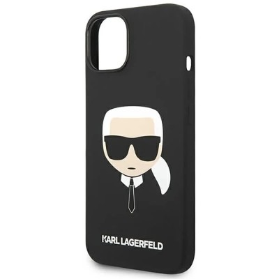 други,аксесоари,karl,lagerfeld,klhcp14mslkhbk,iphone,14,plus15,plus,6.7,silicone,karl`s,head,phone,case,clear,(black)