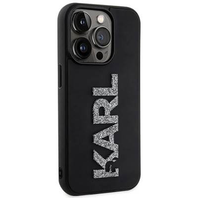 други,аксесоари,karl,lagerfeld,klhcp15x3dmbkck,iphone,15,pro,max,6.7,3d,rubber,phone,case,clear,(black)
