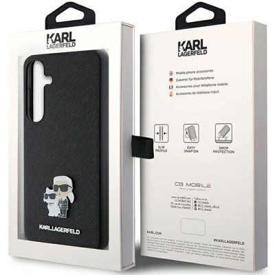 други,аксесоари,karl,lagerfeld,klhcs24spsakcmpk,s24,s921,saffiano,karl&choupette,pin,phone,case,clear,(black,black)
