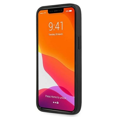 други,аксесоари,sourcing,amg,amhcp13ldolbk,iphone,13,pro13,6.1,leather,hot,stamped,phone,case,clear,(black)