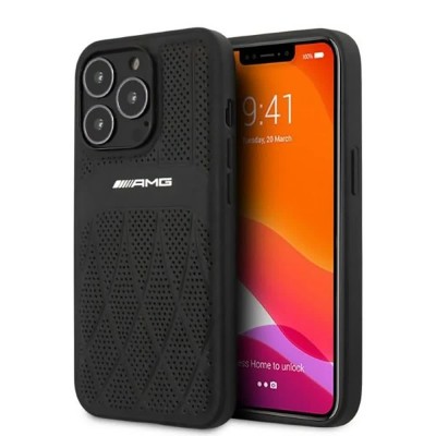 други,аксесоари,sourcing,amg,amhcp13losdbk,iphone,13,pro13,6.1,leather,curved,lines,phone,case,clear,(black)