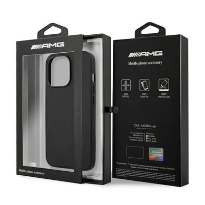 други,аксесоари,sourcing,amg,amhcp14ldolbk,iphone,14,pro,6.1,leather,hot,stamped,phone,case,clear,(black)