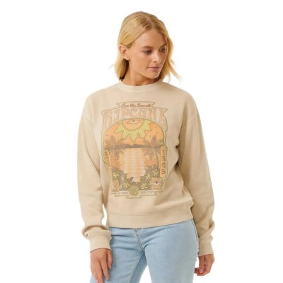 блуза,дамски,блузи,rip,curl,slow,down,relaxed,sweatshirt,beige,(natural)
