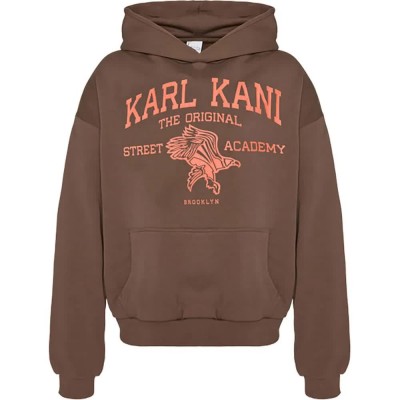 суичър,мъжки,пуловери,karl,kani,street,hoodie,brown