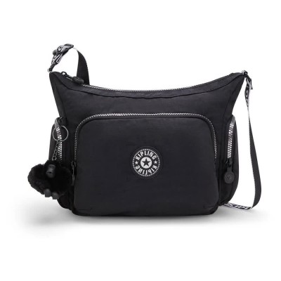 чанта,всички,чанти,kipling,gabb,s,7l,bag,glorious,silver,(black)