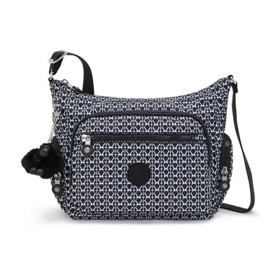 чанта,всички,чанти,kipling,gabbie,s,7l,bag,signature,print,(black)