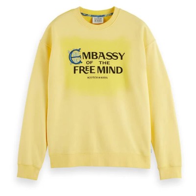 блуза,мъжки,пуловери,scotch,&,soda,178466,sweatshirt,yellow