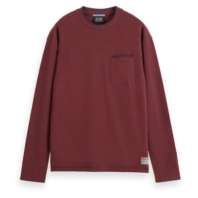 тениска,мъжки,тениски,scotch,&,soda,178477,long,sleeve,t,shirt,red