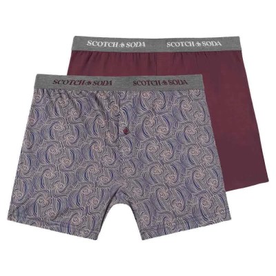 боксерки,мъжко,бельо,scotch,&,soda,ssfa24m272030,boxers,2,units,red,grey,(burgundy)