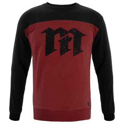 блуза,мъжки,пуловери,montesa,logo,sweatshirt,red,black,(burdeos)