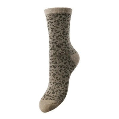 чорапи,дамски,чорапи,pieces,sebby,glitter,long,socks,taupe,gray,black